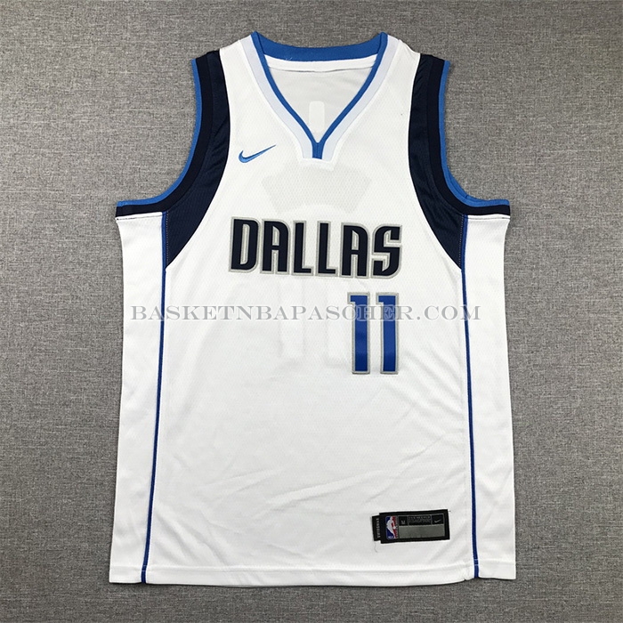 Maillot Enfant Dallas Mavericks Kyrie Irving NO 11 Association 2022-23 Blanc